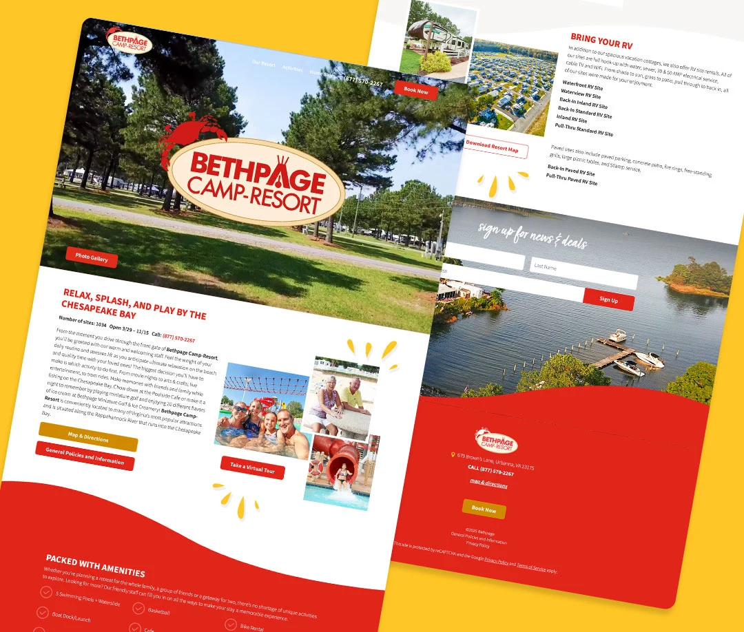 Bethpage Camp-Resort Website